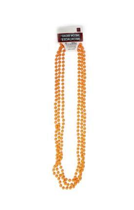 3 Pack Orange Neon Beaded Necklace - The Base Warehouse