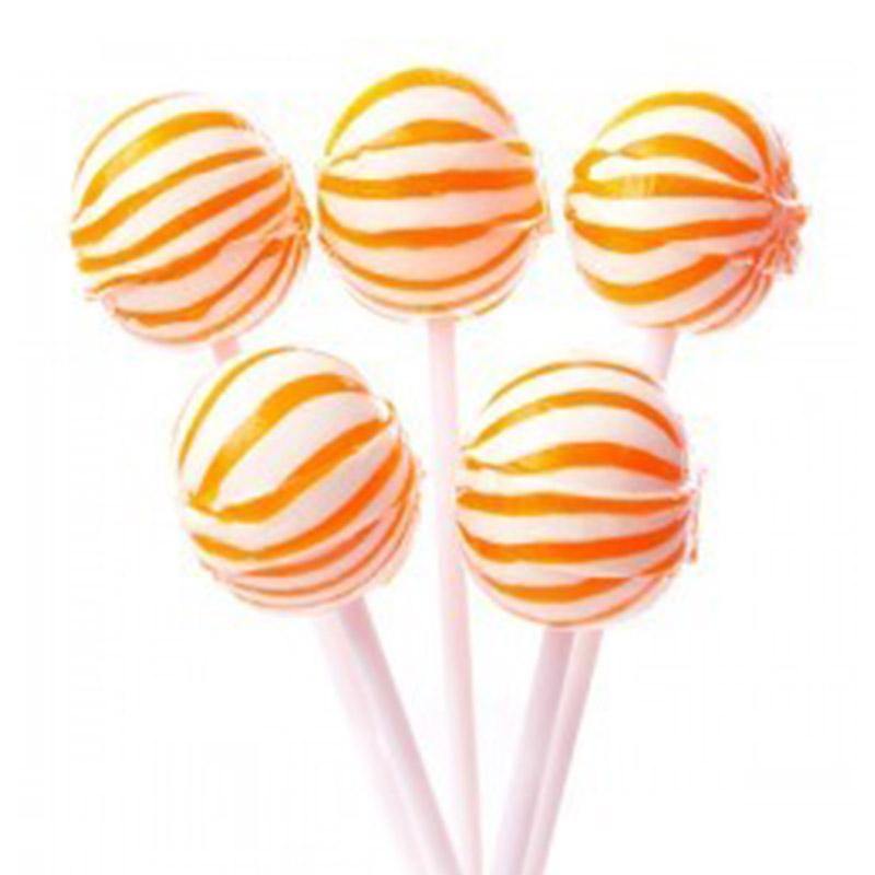 Orange Ball Lollipops - 1kg - The Base Warehouse