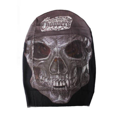 Choppers Skull Printed Face Mask - The Base Warehouse