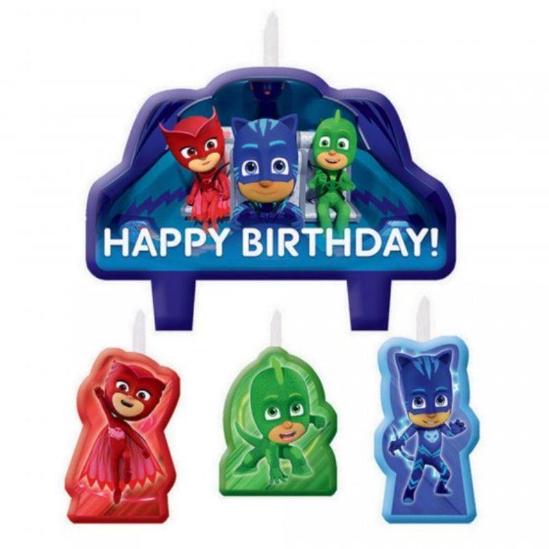 PJ Masks Birthday Candle Set - The Base Warehouse