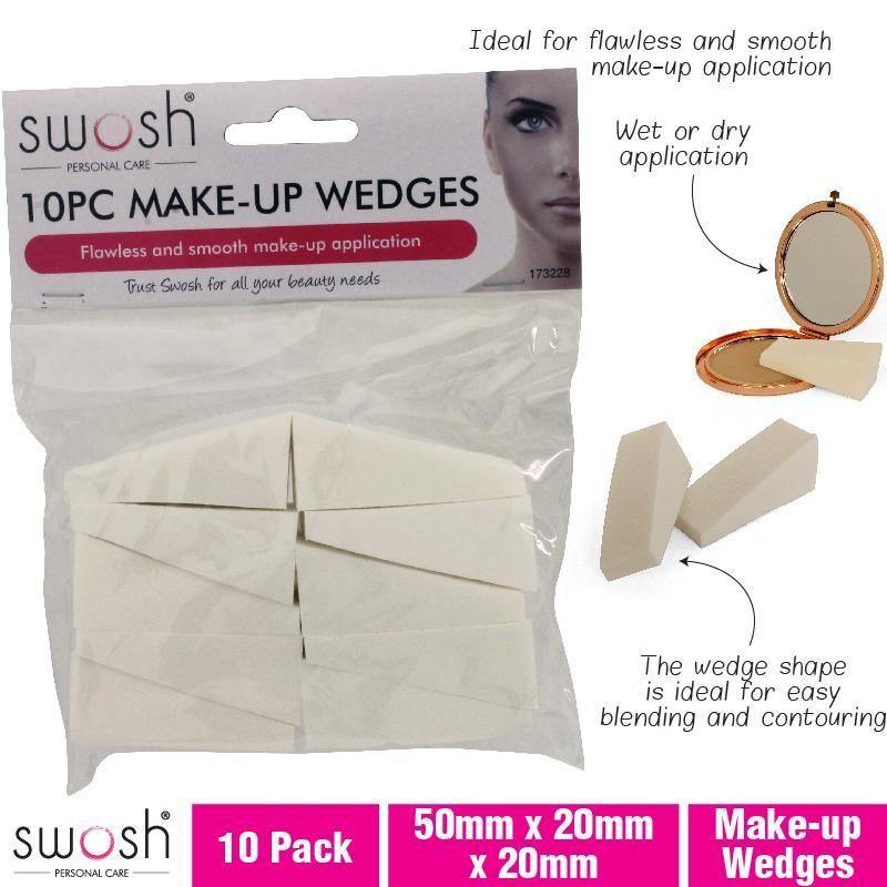 10 Pack Make Up Wedges - 5cm x 2cm - The Base Warehouse