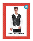 Load image into Gallery viewer, Mens Black Sequin Vest - The Base Warehouse
