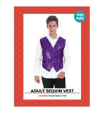 Load image into Gallery viewer, Mens Purple Sequin Vest - The Base Warehouse
