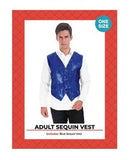 Load image into Gallery viewer, Mens Dark Blue Sequin Vest - The Base Warehouse
