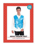 Load image into Gallery viewer, Mens Light Blue Sequin Vest - The Base Warehouse
