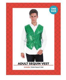Load image into Gallery viewer, Mens Green Sequin Vest - The Base Warehouse
