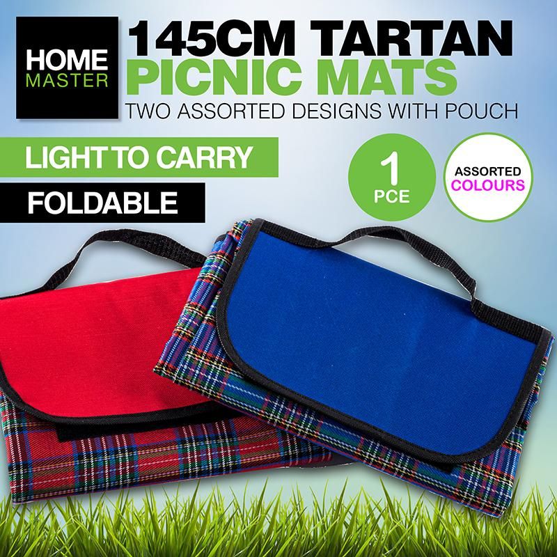Foldable Tartan Picnic Mat - 145cm x 130cm