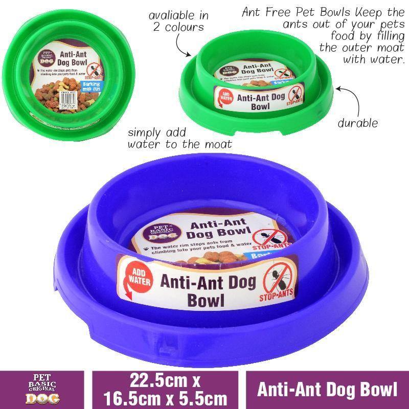 Anti-Ant Dog Bowl - 22.5cm x 16.5cm x 5.5cm