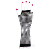 Load image into Gallery viewer, Black Long Fishnet Glove - The Base Warehouse

