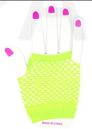 Adults Green Short Fishnet Glove - The Base Warehouse