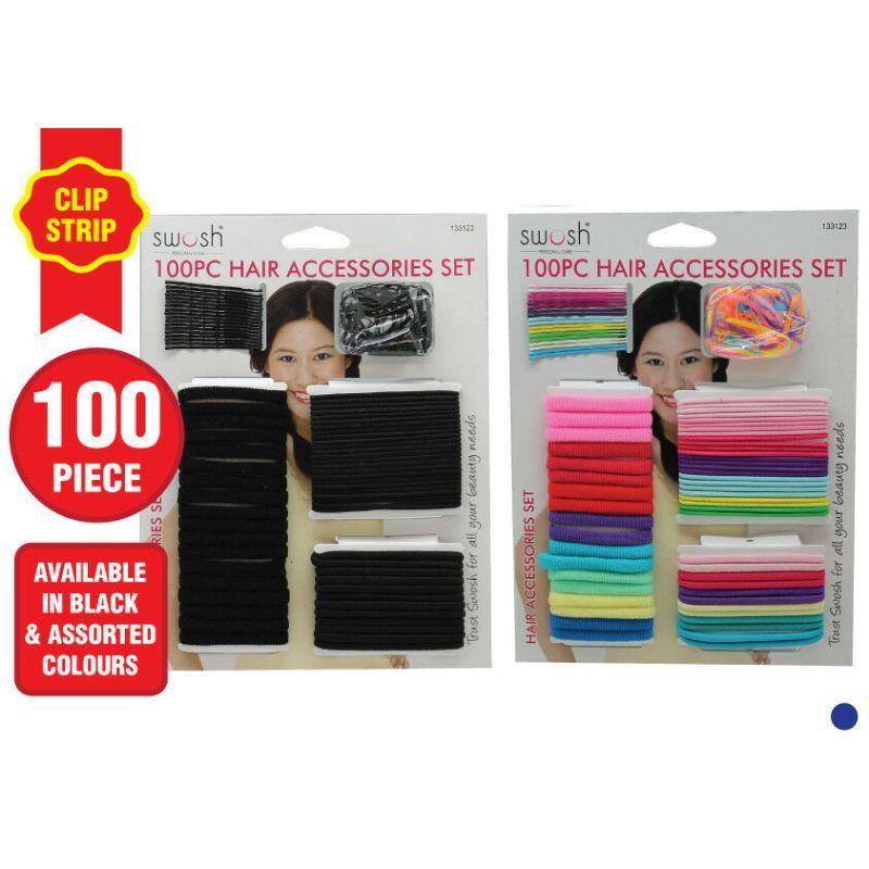 100 Piece Hair Accessories Set - The Base Warehouse