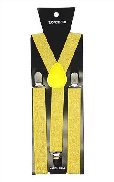 Yellow Glitter Suspender - The Base Warehouse