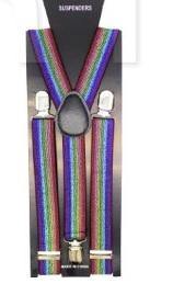 Glitter Rainbow Suspenders - The Base Warehouse