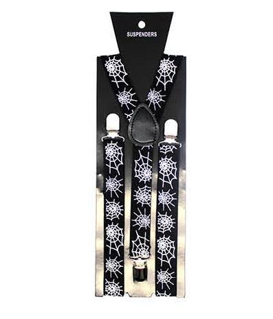 Black Suspender with White Webs - The Base Warehouse
