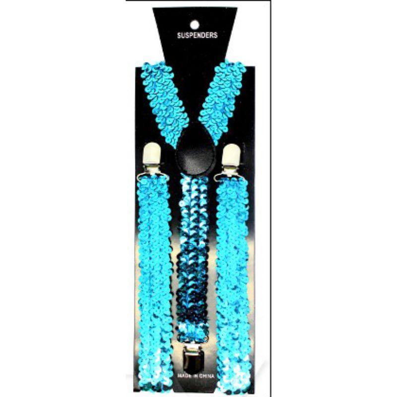 Light Blue Sequin Suspender