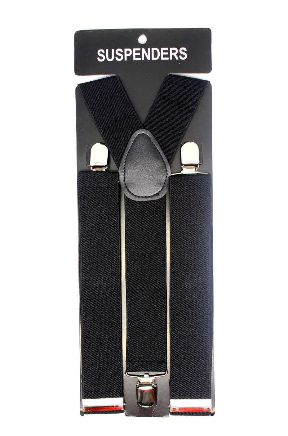 Black Wide Suspenders - The Base Warehouse