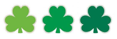 St Patricks Day Mini Glittered Shamrock Cutouts - The Base Warehouse