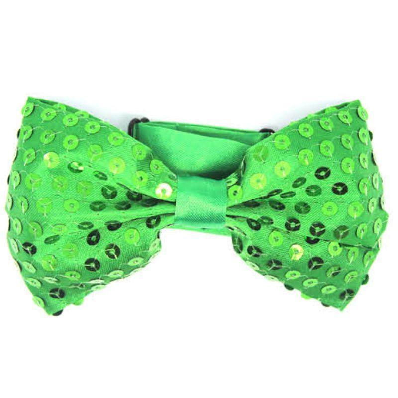 Small Green Sequin Bowtie - The Base Warehouse