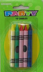 10 Pack Crayon Candles - The Base Warehouse