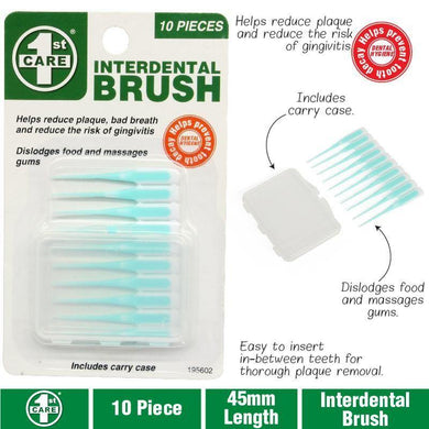 10 Pack Interdental Brush - 45mm - The Base Warehouse