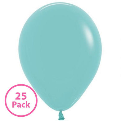 25 Pack Aquamarine Green Latex Balloons - 30cm - The Base Warehouse