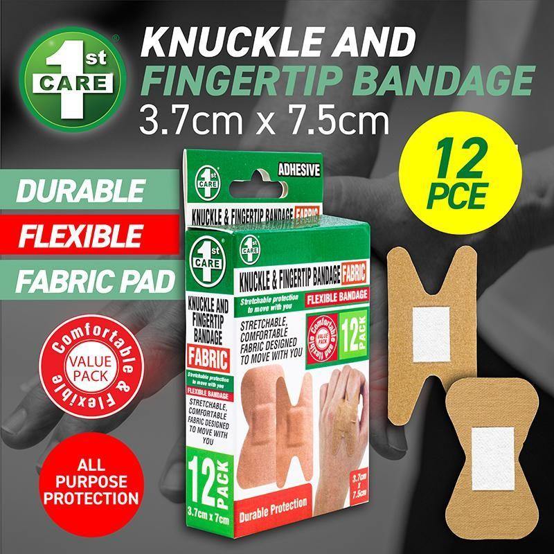 12 Pack Fingertip & Knuckle Bandage - 3.7cm x 7.5cm - The Base Warehouse