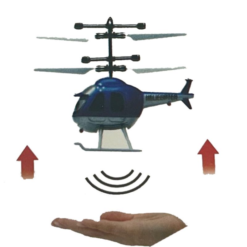 Induction Flying Aircraft Helicopter - 10cm x 15cm