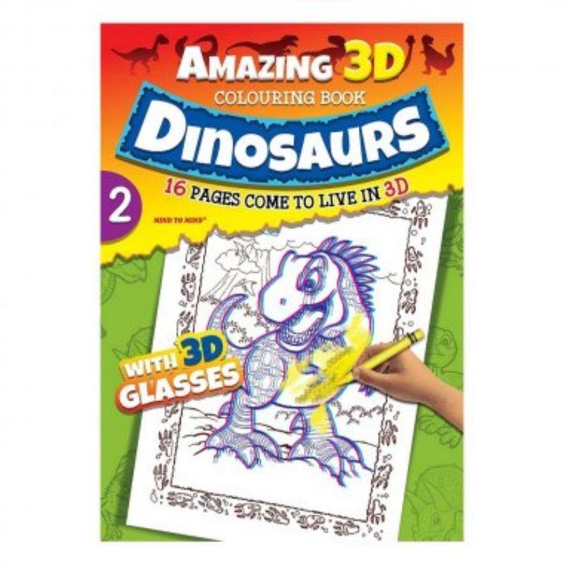 Amazing 3D Dinosaurs Colouring Book 2 - The Base Warehouse