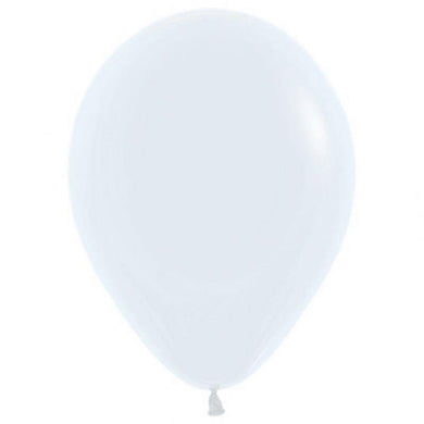 50 Pack White Latex Balloons - 12cm - The Base Warehouse