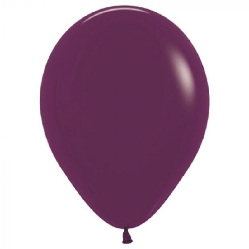 50 Pack Burgundy Latex Balloons - 12cm