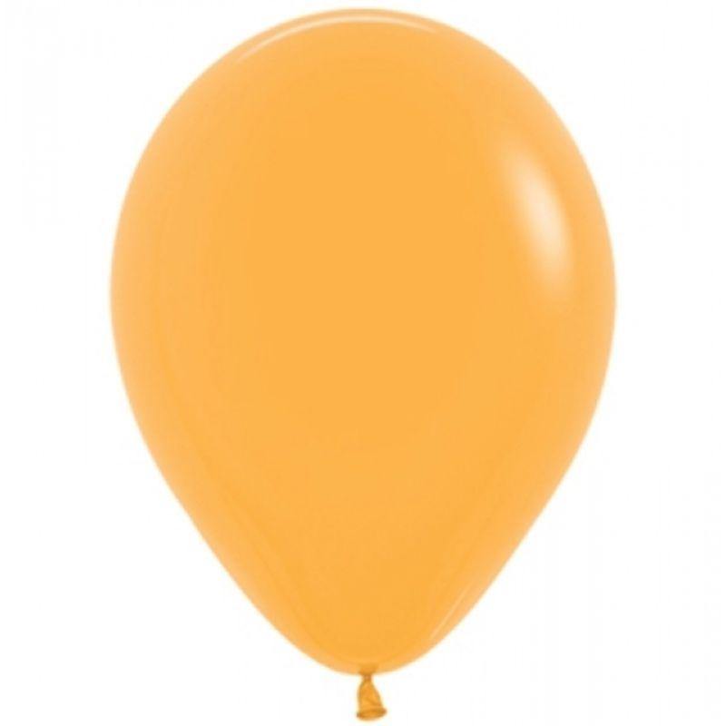 50 Pack Mango Yellow Latex Balloons - 12cm - The Base Warehouse