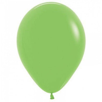 25 Pack Fashion Lime Green Latex Balloon - 30cm - The Base Warehouse