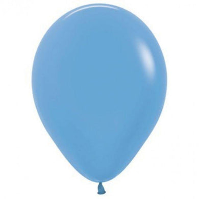 50 Pack Neon Blue Latex Balloons - 12cm - The Base Warehouse