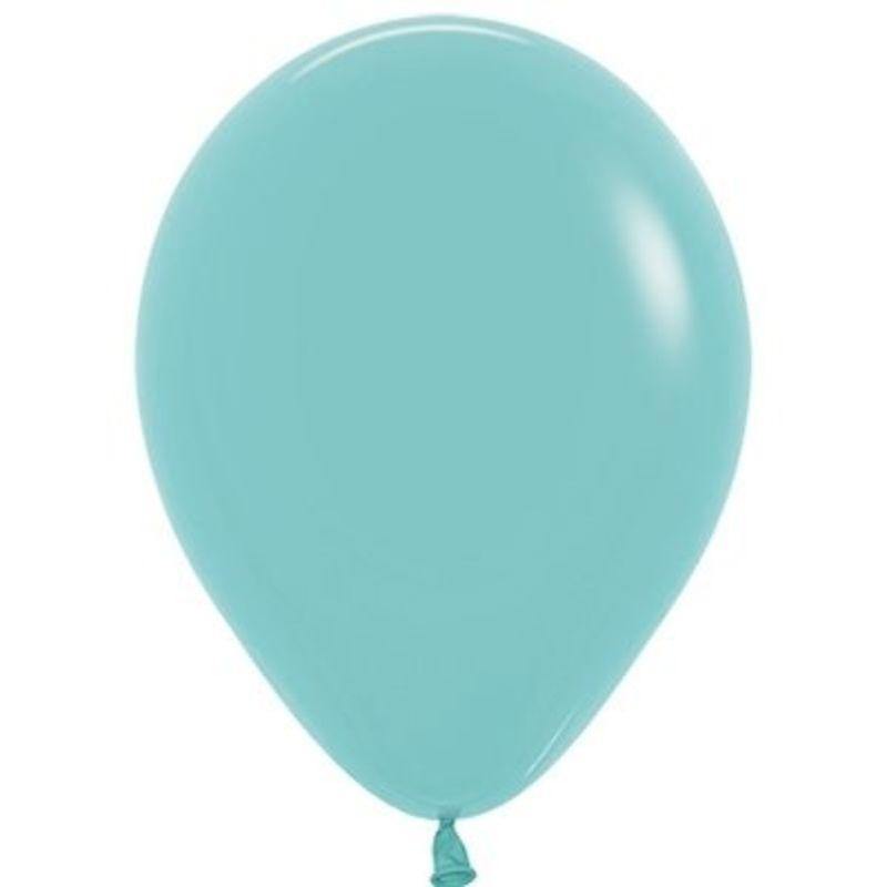 Sempertex 50 Pack Fashion Aqua Green Latex Balloons - 12cm