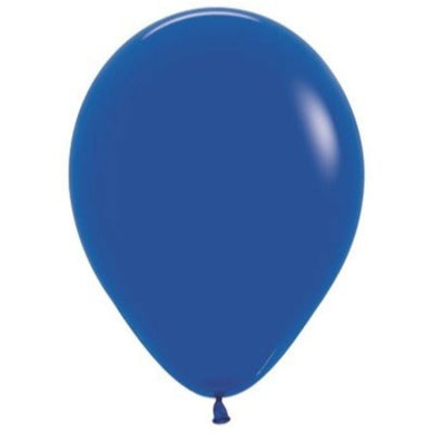 25 Pack Fashoin Royal Blue Latex Balloons - 30cm - The Base Warehouse