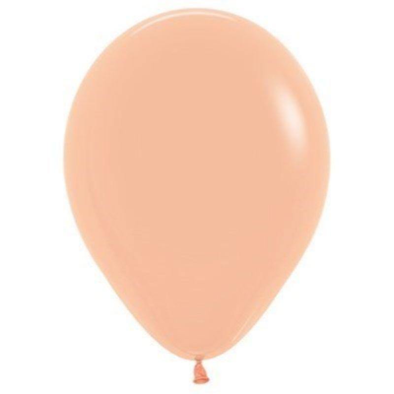 Sempertex 25 Pack Fashion Peach Blush Latex Balloons - 30cm