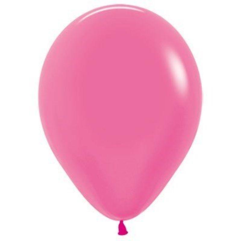 25 Pack Neon Fuchsia Latex Balloons - 30cm - The Base Warehouse