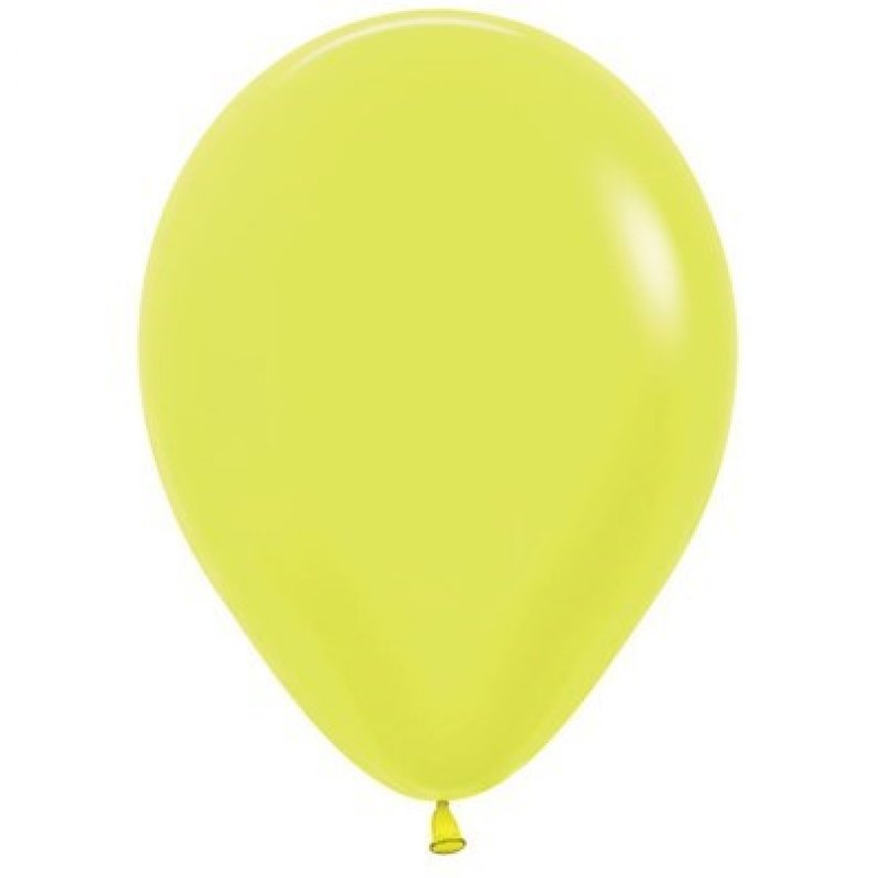 Sempertex 25 Pack Neon Yellow Latex Balloons