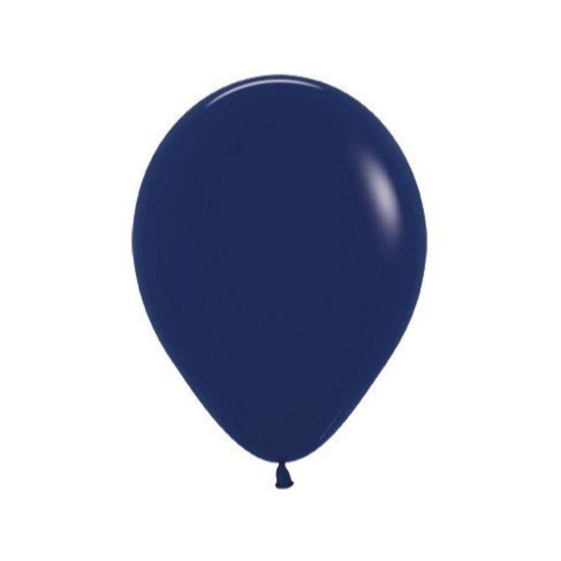 25 Pack Fashion Navy Blue Latex Balloons - 30cm - The Base Warehouse