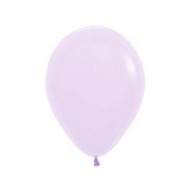50 Pack Pastel Matte Lilac Latex Balloons - 12cm - The Base Warehouse