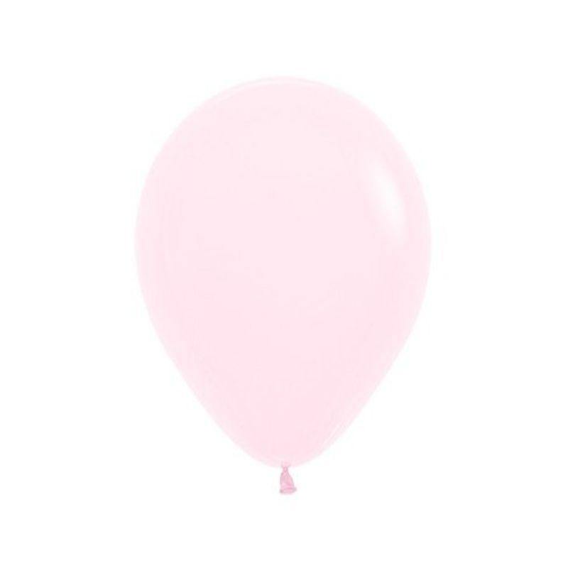 25 Pack Pastel Matte Pink Latex Balloons - The Base Warehouse