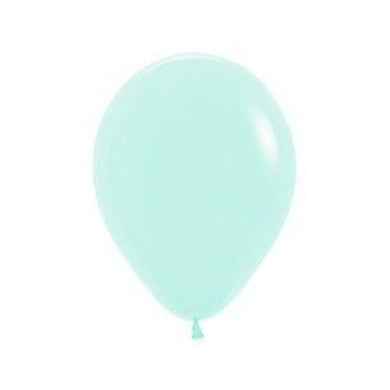 25 Pack Pastel Matte Green Latex Balloons - 30cm - The Base Warehouse