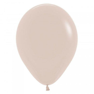 50 Pack Fashion White Sand Latex Balloons - 12cm - The Base Warehouse