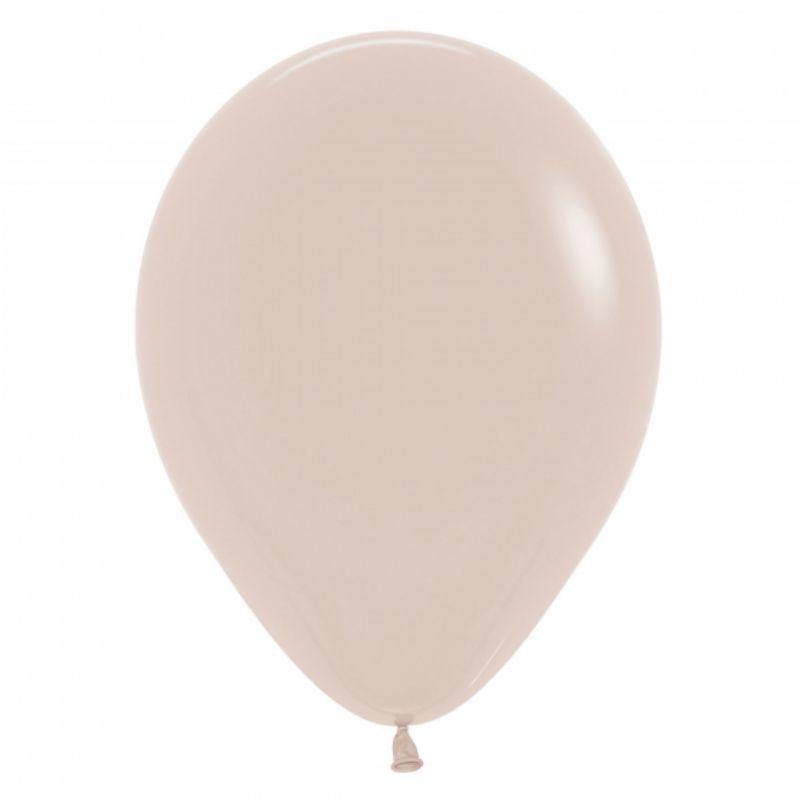 25 Pack Fashion White Sand Latex Balloons - 30cm