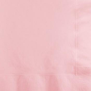 50 Pack Classic Pink Lunch Napkins - 33cm