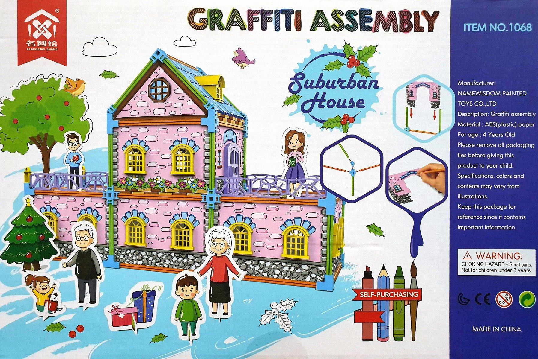 DIY Graffiti Assembly - Suburban House - The Base Warehouse