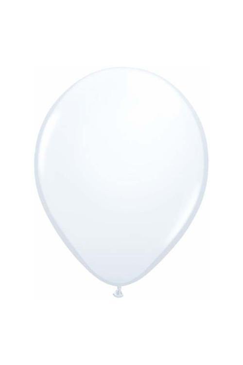 20 Pack White Latex Balloons - The Base Warehouse