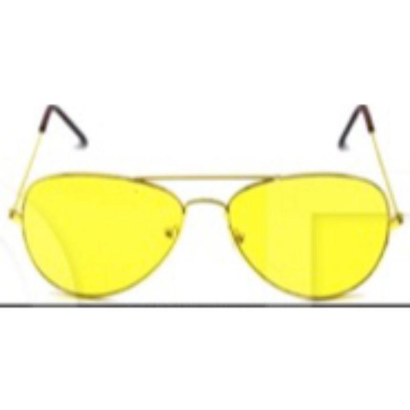 Adult Yellow Aviator Party Glasses