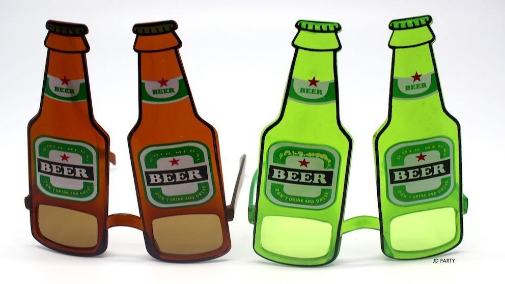 Beer Bottle Party Glasses - The Base Warehouse