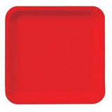 Load image into Gallery viewer, 24 Pack Classic Red Square Paper Lunch Plates - 18cm - The Base Warehouse
